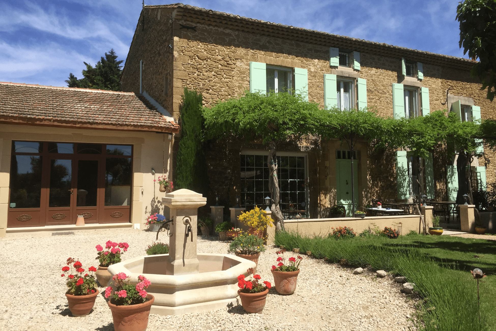 Extérieur de la chambre d'hôte