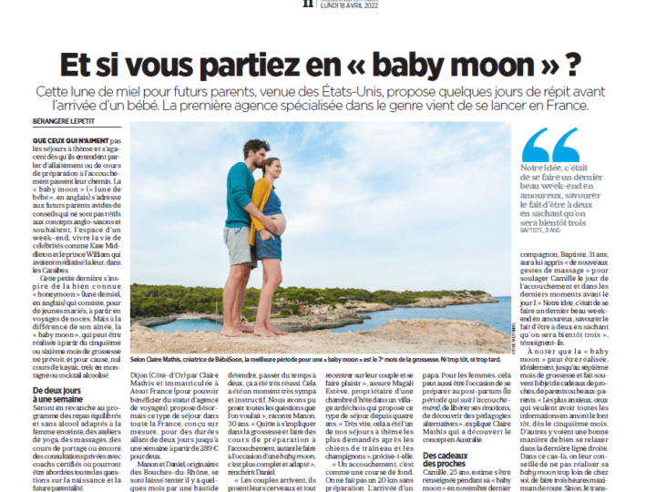 Et si vous partiez en “baby moon” ?