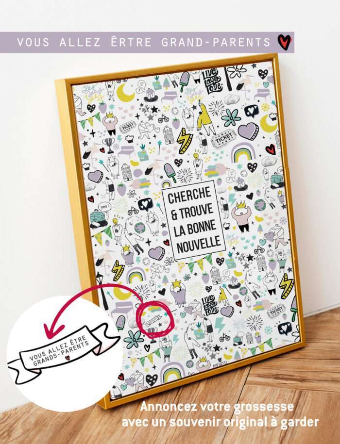 Affiche Annonce "Grands-parents"