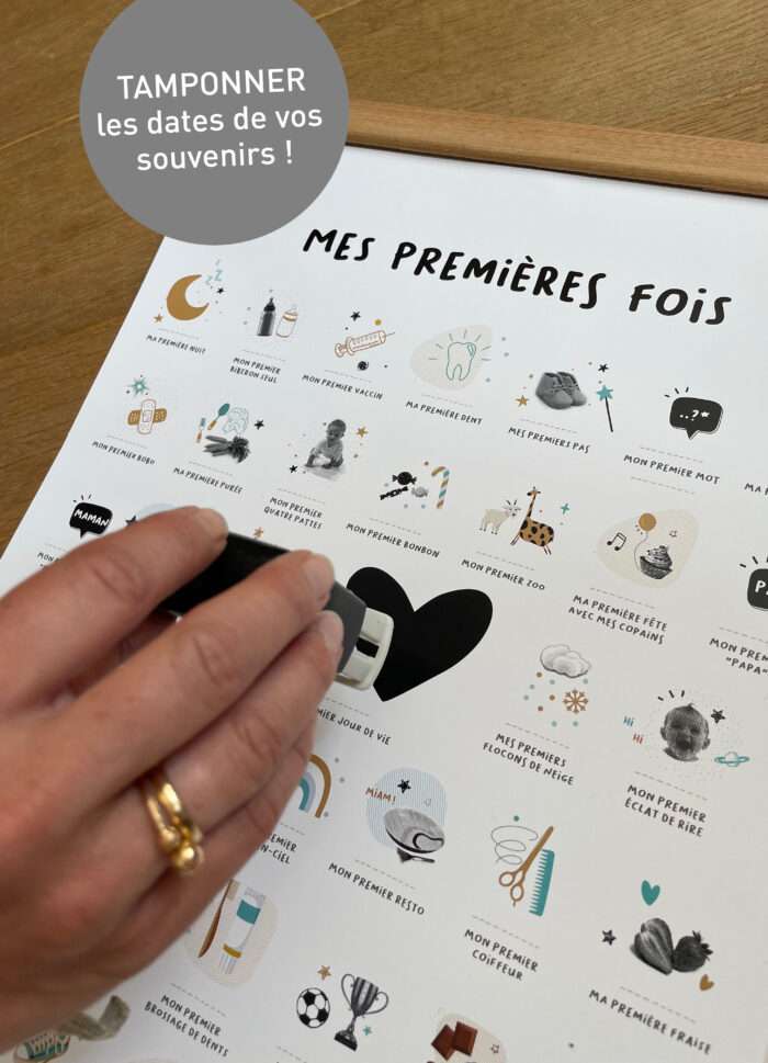 Affiche "Mes premières fois" à tamponner