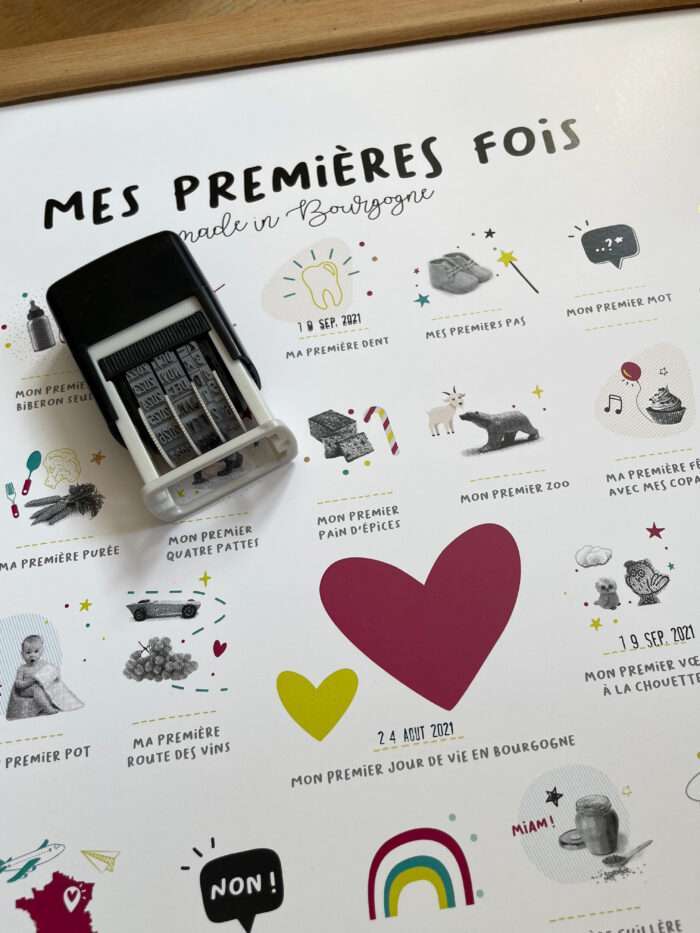 Affiche "Mes premières fois made in Bourgogne"