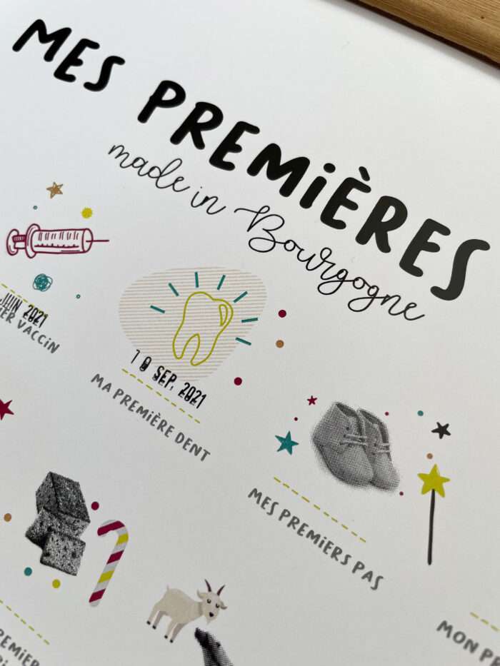 Affiche "Mes premières fois made in Bourgogne"